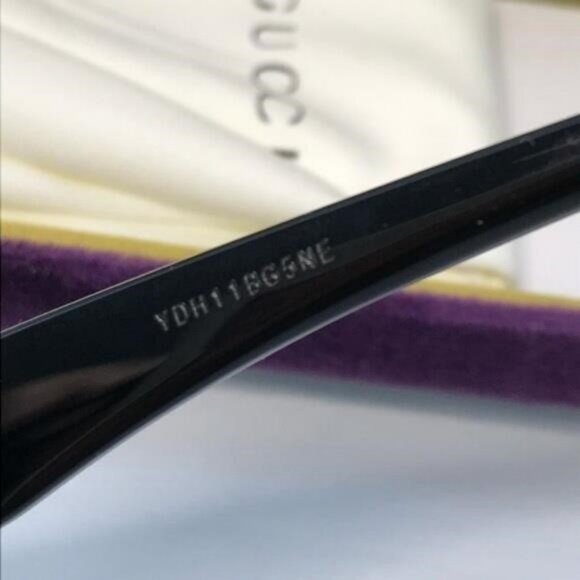 💯 - New Authentic Gucci GG1177O Eyeglasses 004 - Black - Transparent - Picture 5 of 11